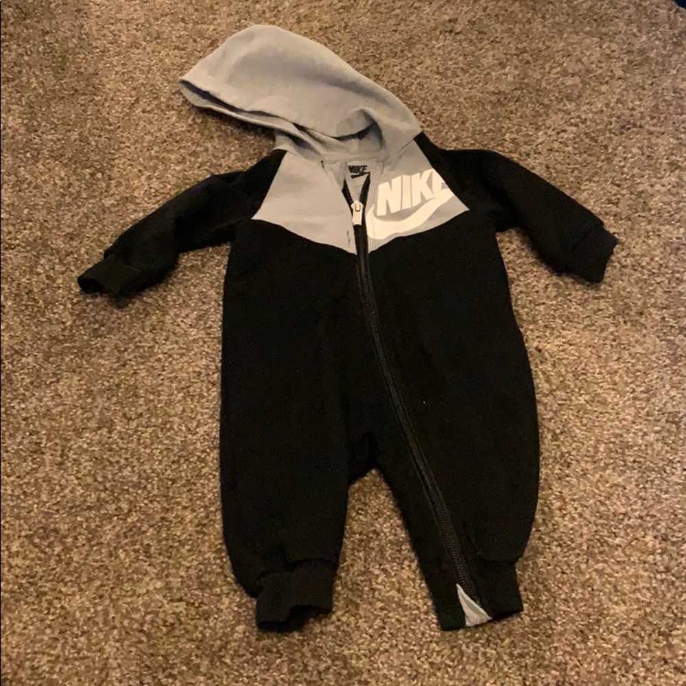 Nike baby hooded sleeper. BOGO baby with bundle!